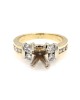 iamond Engagement Ring Mounting in Gold